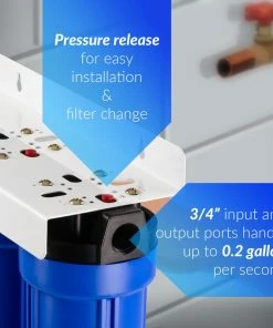 Outlet ⭐ ISpring Water Systems ISpring 3-Stage 20" Whole House Water Filter 3/4 NPT 👍 -Moen - shop 0431f2640ac4cf62 5381 w800 h800 b0 p0
