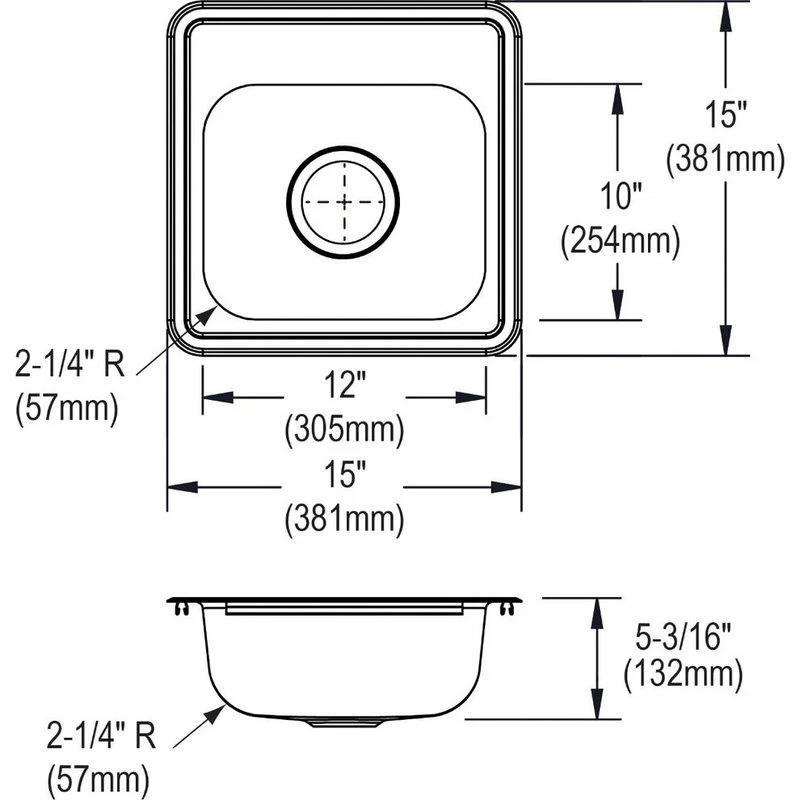 Best deal π Elkay Dayton Stainless Steel 15"x15"x5-3/16" Top Mount Bar Sink D115161 π 4 Best deal π Elkay Dayton Stainless Steel 15"x15"x5-3/16" Top Mount Bar Sink D115161 π - Image 2