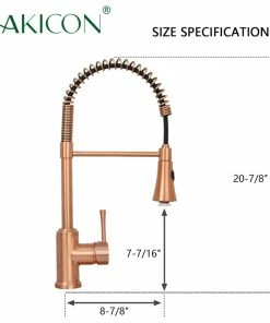 Coupon 🤩 Akicon Copper Pre-Rinse Spring Kitchen Faucet With Pull Down Sprayer 🤩 -Moen - shop 0a8109140237d761 6710 w800 h800 b1 p0