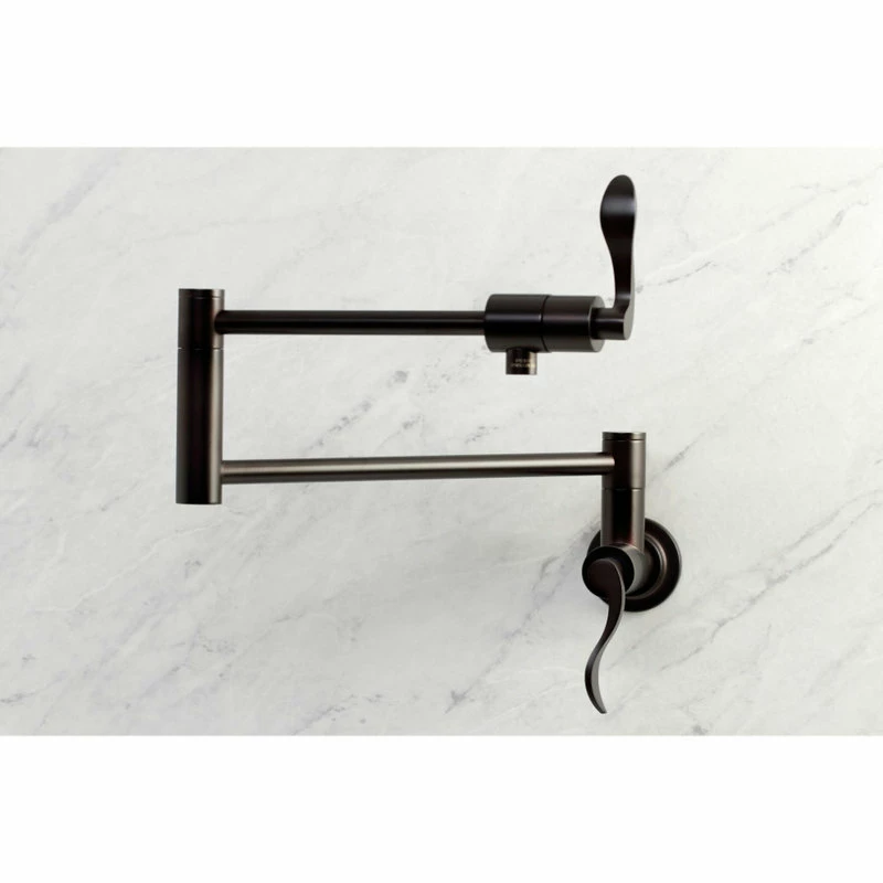 Best deal 𧨠Kingston Brass KS4105DFL NuWave Wall Mount Pot Filler, Oil Rubbed Bronze βοΈ 6 Best deal 𧨠Kingston Brass KS4105DFL NuWave Wall Mount Pot Filler, Oil Rubbed Bronze βοΈ - Image 4