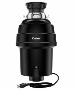 Best Sale 🧨 Kraus USA, Inc. WasteMate Continuous Feed Garbage Disposal With 1 HP Motor For Kitchen Sink 👏
