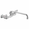 Buy ✔️ Decor Love Wall Mounted Faucet, Chrome Solid Brass With 2 Handles, Traditional 😀