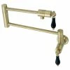 Best Pirce 😍 Kingston Brass KS4107PKL Duchess Wall Mount Pot Filler, Brushed Brass 🤩 -Moen - shop 1ce1423a013a55e7 0528 w800 h800 b1 p0