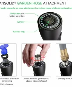 Brand new π Transolid Kitchen/Laundry Faucet With Dual Spray And Flex Neck, Matte Black π 21 Brand new π Transolid Kitchen/Laundry Faucet With Dual Spray And Flex Neck, Matte Black π -Moen - shop 1ee18ac800bf8b5a 9019 w800 h800 b1 p0