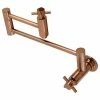 Hot Sale 👍 Kingston Brass KS810DXAC Concord Wall Mount Pot Filler Kitchen Faucet, Antique Copper ❤️