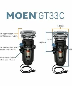 Discount 💯 Moen GT33C GT Series 1/3 HP Continuous Garbage Disposal - Black 🎁 9 Discount 💯 Moen GT33C GT Series 1/3 HP Continuous Garbage Disposal - Black 🎁 -Moen - shop 2a11b52600c934dd 0085 w800 h800 b1 p0
