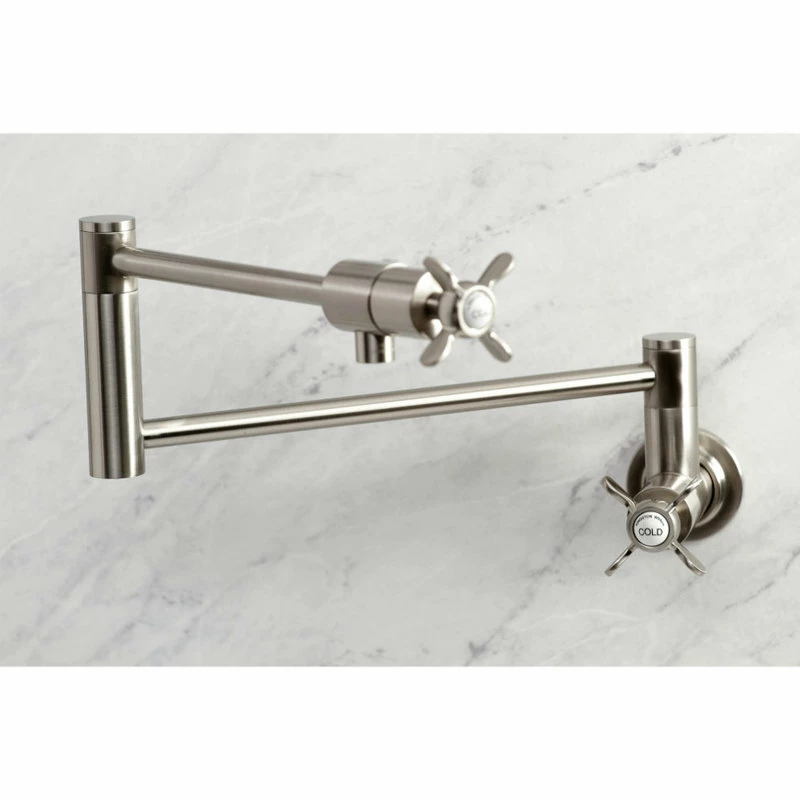 Cheapest π Kingston Brass KS4108BEX Essex Wall Mount Pot Filler, Brushed Nickel π 6 Cheapest π Kingston Brass KS4108BEX Essex Wall Mount Pot Filler, Brushed Nickel π - Image 4