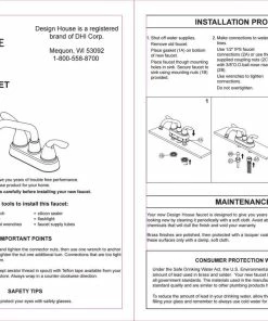 Flash Sale ✔️ Design House 525147 Ashland 2.4 GPM Deck Mounted Double Handle - Satin Nickel 😀 -Moen - shop 2d41d10a0ec30c64 2444 w800 h800 b0 p0