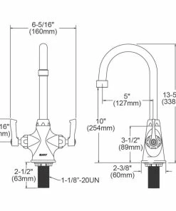 Discount 🧨 Elkay LK500GN05L2 Single Hole With Deck Faucet With 5" Gooseneck Spout Chrome ❤️ -Moen - shop 3071ba430e601b39 1409 w800 h800 b1 p0