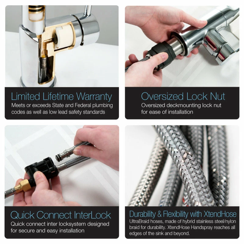 Deals π Houzer Inc. Surge Pull Out Kitchen Faucet With CeraDox Technology π 7 Deals π Houzer Inc. Surge Pull Out Kitchen Faucet With CeraDox Technology π - Image 5