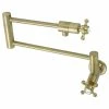 Wholesale 🎉 Kingston Brass KS4107BX Metropolitan Wall Mount Pot Filler, Brushed Brass ✔️ -Moen - shop 36713e4d013a5820 0528 w800 h800 b1 p0