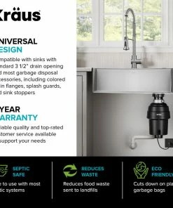 Best Sale 🧨 Kraus USA, Inc. WasteMate Continuous Feed Garbage Disposal With 1 HP Motor For Kitchen Sink 👏 -Moen - shop 3b31167e028fbbc7 5929 w800 h800 b0 p0