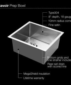 Best reviews of ✨ Houzer Inc. Houzer CNB-1200 Savoir Series 10mm Radius Undermount Prep Bowl Kitchen Sink ⭐ 9 Best reviews of ✨ Houzer Inc. Houzer CNB-1200 Savoir Series 10mm Radius Undermount Prep Bowl Kitchen Sink ⭐ -Moen - shop 3b91f305078674a9 7554 w800 h800 b0 p0