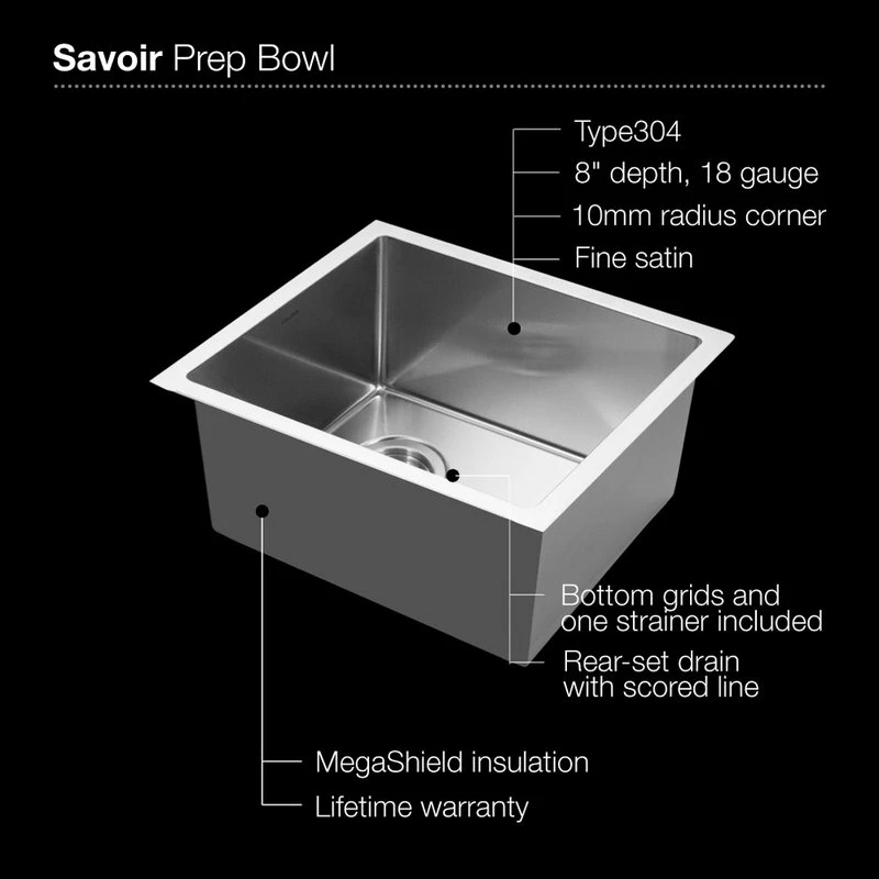 Best reviews of ✨ Houzer Inc. Houzer CNB-1200 Savoir Series 10mm Radius Undermount Prep Bowl Kitchen Sink ⭐ 5 Best reviews of ✨ Houzer Inc. Houzer CNB-1200 Savoir Series 10mm Radius Undermount Prep Bowl Kitchen Sink ⭐ - Image 3