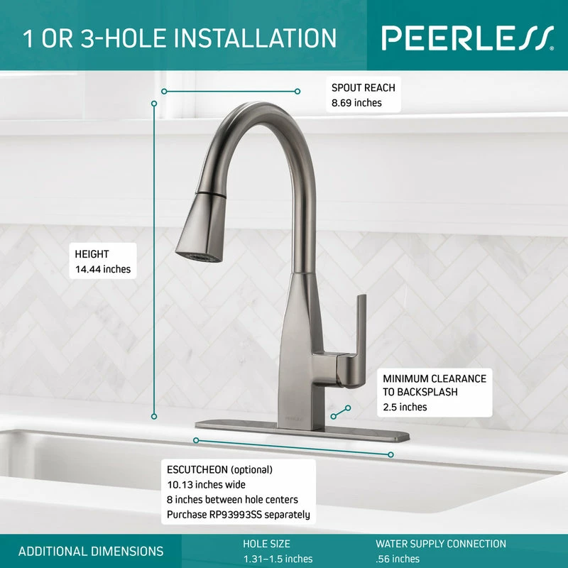 Coupon π Delta Faucet Delta Xander Single Handle Pulldown Kitchen, Stainless, P7919LF-SS π 6 Coupon π Delta Faucet Delta Xander Single Handle Pulldown Kitchen, Stainless, P7919LF-SS π - Image 4
