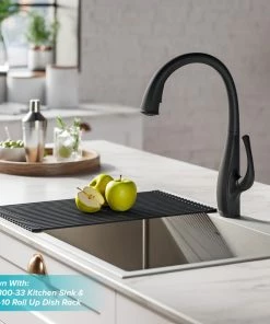 Hot Sale ⌛ Kraus USA, Inc. Ansel 2-Function Pull-Down 1-Handle 1-Hole Kitchen Faucet Matte Black ❤️ -Moen - shop 4c4146f900e5e920 5686 w800 h800 b0 p0