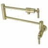 Outlet 🤩 Kingston Brass KS4107ML Milano Wall Mount Pot Filler, Brushed Brass ❤️