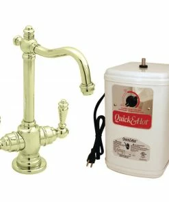 Promo 😀 Westbrass Victorian 9" Hot And Cold Water Dispenser And Tank In Polished Brass 😉