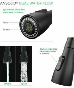 Brand new π Transolid Kitchen/Laundry Faucet With Dual Spray And Flex Neck, Matte Black π 18 Brand new π Transolid Kitchen/Laundry Faucet With Dual Spray And Flex Neck, Matte Black π -Moen - shop 5031628000bf8b57 9019 w800 h800 b1 p0