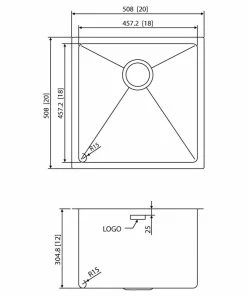 Hot Sale 👏 American Imaginations 20-in. W Chrome Laundry Sink With Stainless Steel Finish And 18 Gauge ⭐ -Moen - shop 5681a0e400dbb412 2106 w800 h800 b1 p0
