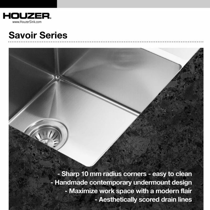 Best reviews of ✨ Houzer Inc. Houzer CNB-1200 Savoir Series 10mm Radius Undermount Prep Bowl Kitchen Sink ⭐ 6 Best reviews of ✨ Houzer Inc. Houzer CNB-1200 Savoir Series 10mm Radius Undermount Prep Bowl Kitchen Sink ⭐ - Image 4