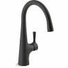 Flash Sale 🔔 Kohler K-24663 Tempered 1.5 GPM 1 Hole Bar Faucet - Matte Black 🎉
