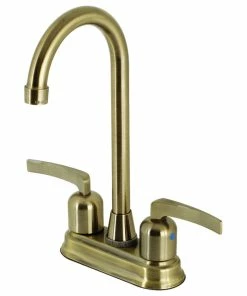 Outlet 😉 Kingston Brass KB8493EFL Centurion Bar Faucet, Antique Brass 🤩