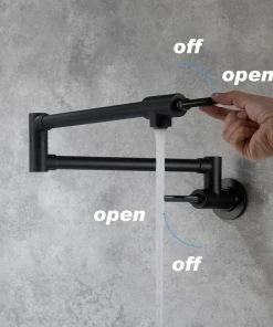 Coupon 🎁 Givingtree Wall-Mount Matte Black Pot Filler Faucet 😀 -Moen - shop 6821c74a029ec618 1452 w800 h800 b0 p0