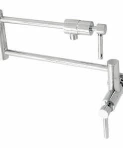 Wholesale 🎉 Kingston Brass KS4101DL Concord Wall Mount Pot Filler, Polished Chrome ❤️