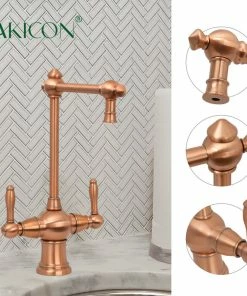 Cheap 😉 Akicon 2 Handle Copper Drinking Water Filter Faucet, Dual Lever Hot & Cold Water Faucet 😉 -Moen - shop 7341a1c4023a7b03 1850 w800 h800 b0 p0