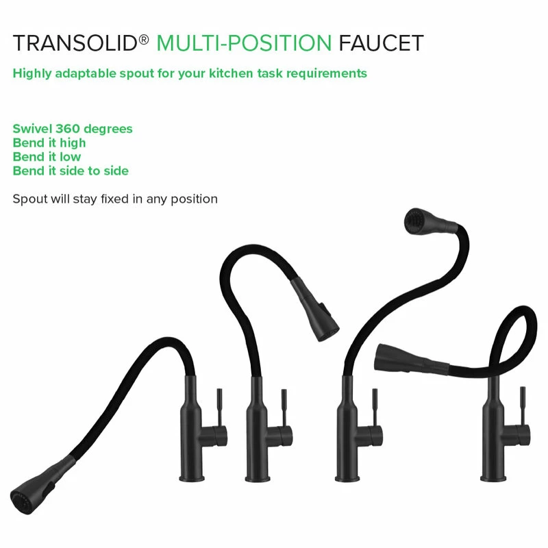 Brand new π Transolid Kitchen/Laundry Faucet With Dual Spray And Flex Neck, Matte Black π 10 Brand new π Transolid Kitchen/Laundry Faucet With Dual Spray And Flex Neck, Matte Black π - Image 8