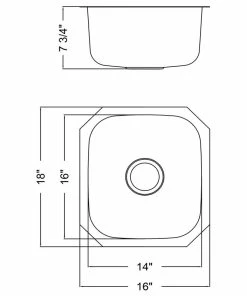 Flash Sale ❤️ Magnus 18-Gauge Stainless Steel Single Bowl Bar Sink With Arc Kitchen Faucet 😀 -Moen - shop 7a219eb50ed58c54 8823 w800 h800 b1 p0
