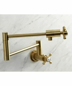 Wholesale 🎉 Kingston Brass KS4107BX Metropolitan Wall Mount Pot Filler, Brushed Brass ✔️ -Moen - shop 7a914f37013a5826 0528 w800 h800 b0 p0
