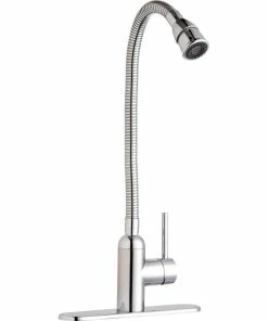 Top 10 💯 Elkay Pursuit Laundry/Utility Faucet W/ Flexible Spout, Lever Handle, Chrome 🎉 -Moen - shop 7c114d800ce6e441 7888 w800 h800 b1 p0