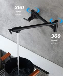Coupon 🎁 Givingtree Wall-Mount Matte Black Pot Filler Faucet 😀 -Moen - shop 7c21ddf0029ec61f 1452 w800 h800 b0 p0