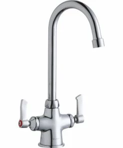Discount 🧨 Elkay LK500GN05L2 Single Hole With Deck Faucet With 5" Gooseneck Spout Chrome ❤️