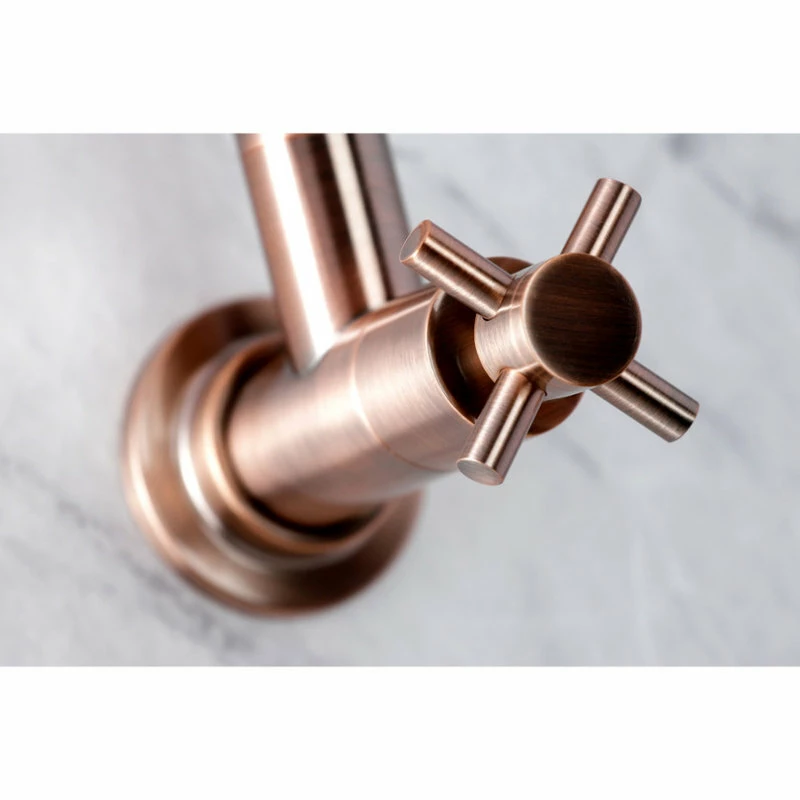 Hot Sale π Kingston Brass KS810DXAC Concord Wall Mount Pot Filler Kitchen Faucet, Antique Copper β€οΈ 7 Hot Sale π Kingston Brass KS810DXAC Concord Wall Mount Pot Filler Kitchen Faucet, Antique Copper β€οΈ - Image 5