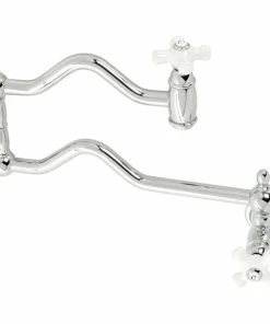 Discount 🌟 Kingston Brass KS2101PX Heritage Wall Mount Pot Filler, Polished Chrome 👍