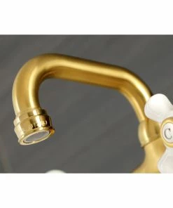 Wholesale π Kingston Brass KS612SB Two-Handle Wall Mount Bar Faucet, Brushed Brass π 8 Wholesale π Kingston Brass KS612SB Two-Handle Wall Mount Bar Faucet, Brushed Brass π -Moen - shop 8e9155d8013a564b 0579 w800 h800 b0 p0