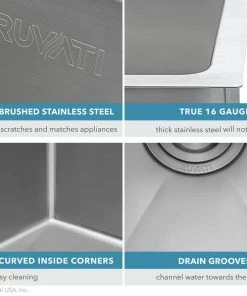 Hot Sale 🥰 Ruvati 14" Undermount Bar Prep Sink Stainless Steel, RVH7114 🔥 -Moen - shop 93218a820db0b9c1 7566 w800 h800 b0 p0