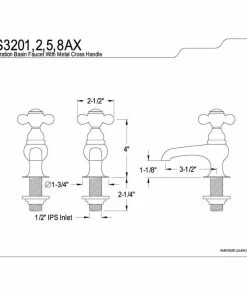 Top 10 ⭐ Kingston Brass Restoration Twin Handle Basin Faucet Set 🥰 -Moen - shop 941144c804c0a627 8847 w800 h800 b1 p0
