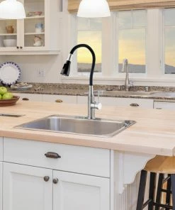 New ❤️ Transolid Kitchen/Laundry Faucet With Dual Spray And Flex Neck, Brushed Nickel/ 🧨 -Moen - shop 946148b400bf8b5e 9256 w800 h800 b0 p0