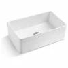 Promo 🌟 Hardware Supply Source 30" White Fireclay Farmhouse Single Bowl Kitchen Sink-Reversible 🌟 -Moen - shop 9a815c7c0c579093 8361 w800 h800 b1 p0