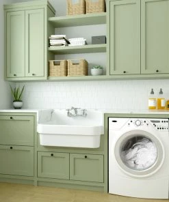 Coupon 💯 Nantucket Sinks 30"Ceramic Farm Country Kitchen-Utility Sink 🧨 -Moen - shop 9b41827400415401 3286 w800 h800 b0 p0