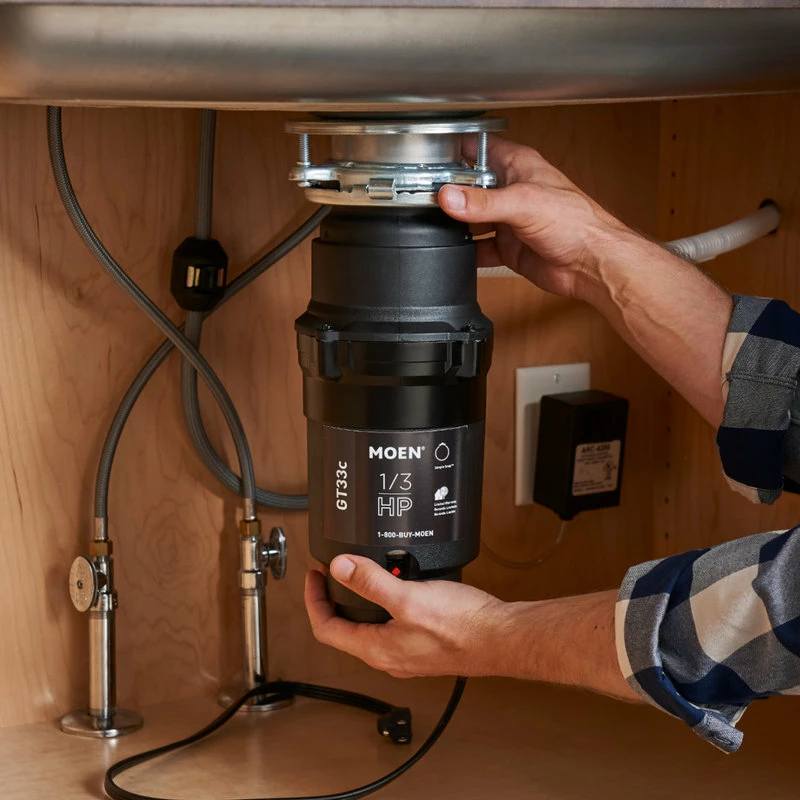 Discount 💯 Moen GT33C GT Series 1/3 HP Continuous Garbage Disposal - Black 🎁 7 Discount 💯 Moen GT33C GT Series 1/3 HP Continuous Garbage Disposal - Black 🎁 - Image 5