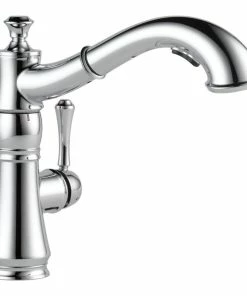 Moen - shop 17 Best deal βοΈ Delta Faucet Delta Cassidy Single Handle Pull-Out Kitchen Faucet, Chrome, 4197-DST π