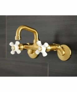 Wholesale π Kingston Brass KS612SB Two-Handle Wall Mount Bar Faucet, Brushed Brass π 9 Wholesale π Kingston Brass KS612SB Two-Handle Wall Mount Bar Faucet, Brushed Brass π -Moen - shop a3e17e90013a564e 0579 w800 h800 b0 p0