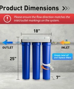 Outlet ⭐ ISpring Water Systems ISpring 3-Stage 20" Whole House Water Filter 3/4 NPT 👍 -Moen - shop a6a1cb74038e6028 5381 w800 h800 b0 p0