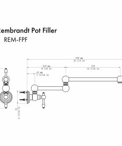 Outlet 💯 ZLINE Kitchen And Bath ZLINE Rembrandt Pot Filler, REM-FPF, Matte Black 🎉 -Moen - shop a7712d740ff38a6c 8639 w800 h800 b1 p0