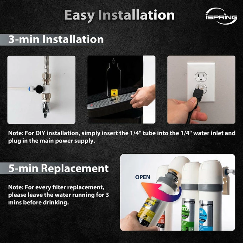 Flash Sale π₯° ISpring Water Systems Self Cleaning Bottle-less Water Filter Dispenser With Hot, Cold & Room Water 𧨠5 Flash Sale π₯° ISpring Water Systems Self Cleaning Bottle-less Water Filter Dispenser With Hot, Cold & Room Water 𧨠- Image 3